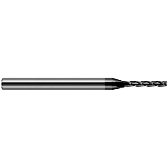 Picture of Harvey Tool 12735-C4 Dia 0.035 LOC 0.1750 OAL2.50 End Mill Standard Flute Standard Helix Carbide Diamond Single End Square Sharp